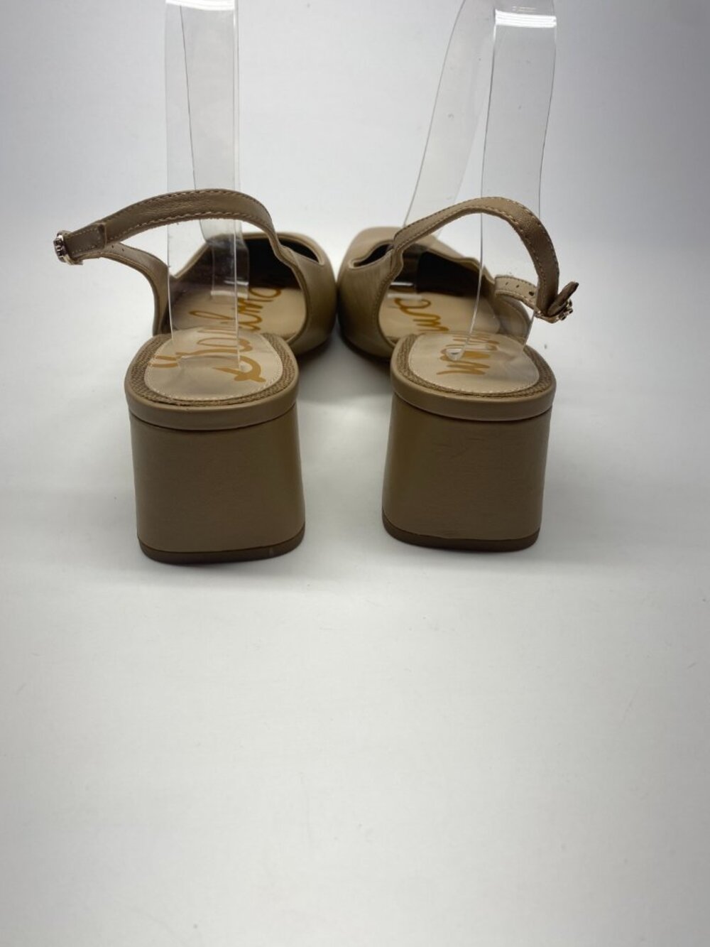 Sam Edelman Womens Terra Soft Beige Leather Slingback Pump Sz 11 - Picture 8 of 10